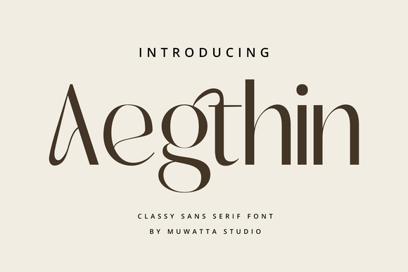 Aegthin: A Refined Sans Serif for Digital Branding
