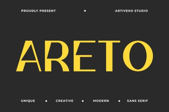 Areto: A Modern Sans Serif Font for Editorial Clarity and Character