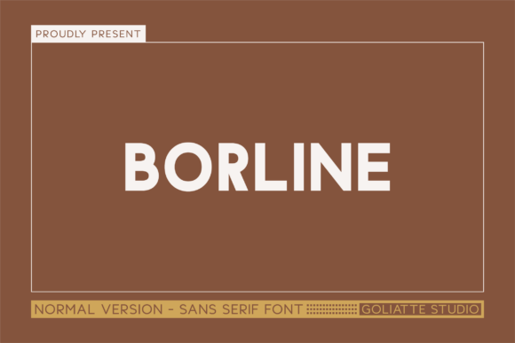 Borline: A Bold, Modern Sans Serif Typeface for Digital Design