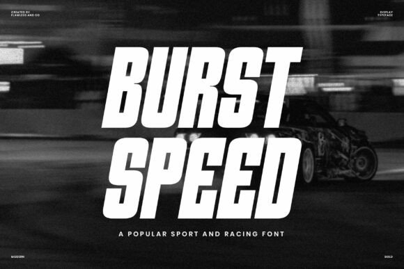 Burst Speed: A High-Energy Display Typeface for Digital Impact