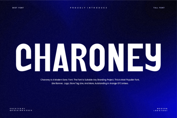 Charoney: A Clean Sans Serif Font for Campaign Headlines
