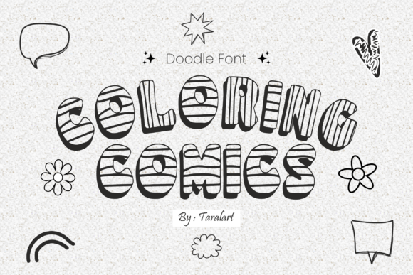 Coloring Comics: A Playful Display Font for Digital Brands