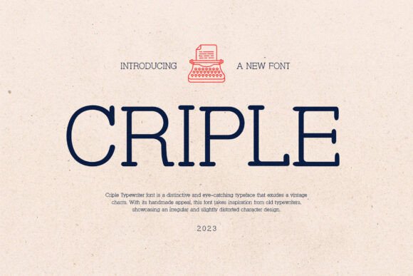 Criple: A Serif Font That Breathes With Your Words