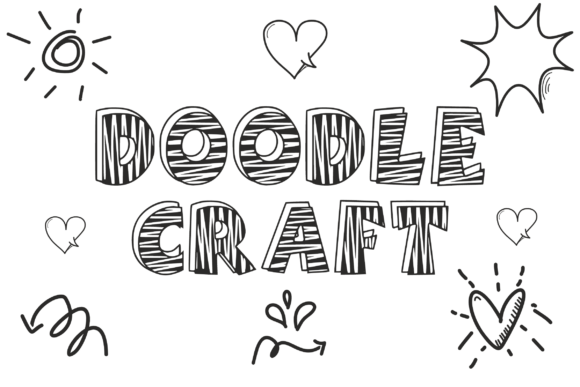Doodle Craft: A Playful Display Font for Digital Branding