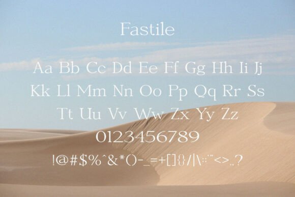 Fastile: A Modern Serif Font for Digital Branding