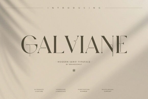 Galviane: A Modern Serif Font That Elevates Marketing Visuals