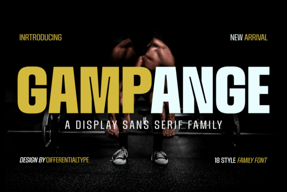 Gampange Regular: A Bold Sans Serif for Campaign Headlines