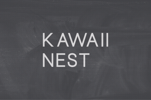 Kawaii Nest: A Modern Sans Serif Typeface for Calm Editorial Design