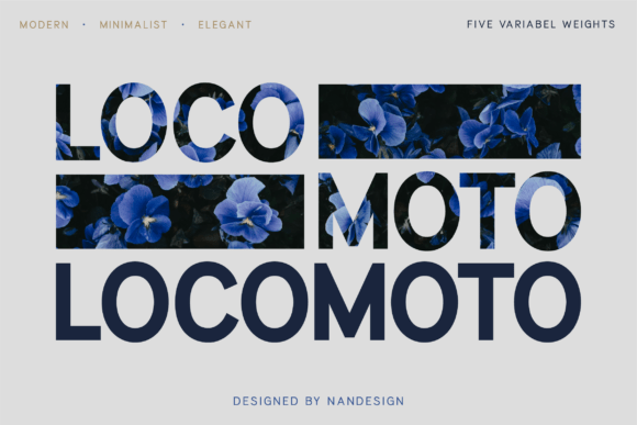 Locomoto: A Clean, Confident Sans Serif Typeface for Modern Branding