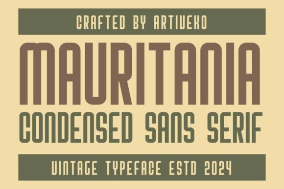 Mauritania Sans Serif Font for Handmade Creators