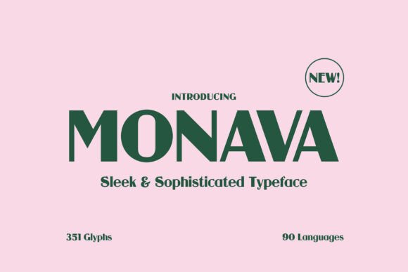 Monava: A Sans Serif Typeface That Breathes With Your Content