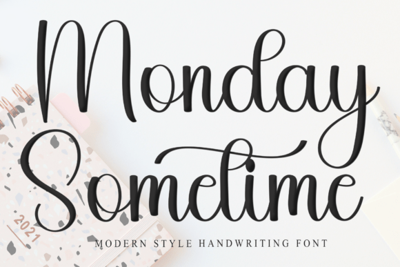 Monday Sometime: A Thoughtful Script Font for Editorial Warmth