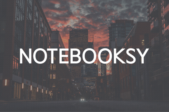 Notebooksy: A Bold, Modern Sans Serif Font for Digital Branding