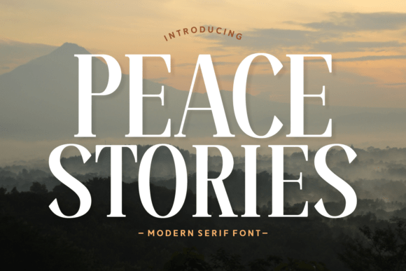 Peace Stories: A Serif Font for Calm, Confident Digital Branding
