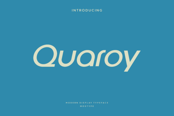 Quaroy: A Modern Sans Serif Font for Digital Branding