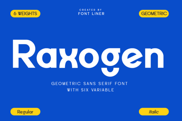 Raxogen: A Modern Sans Serif Font for Polished Branding