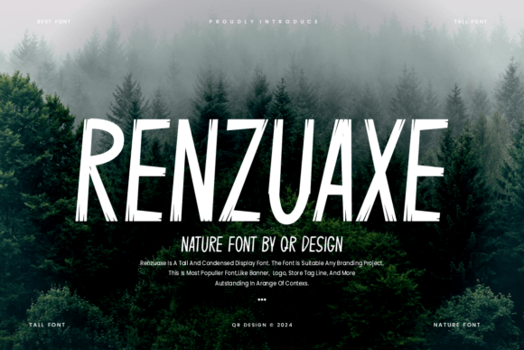 Renzuaxe: A Bold, Crafted Decorative Typeface