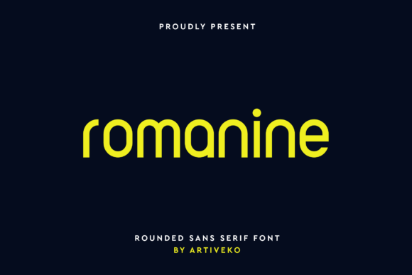 Romanine: A Refined Sans Serif Font for Digital Branding