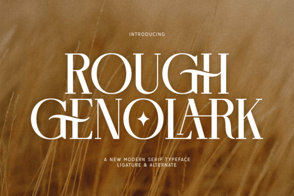 Rough Genolark: A Bold Serif Font That Earns Its Place in Real Branding