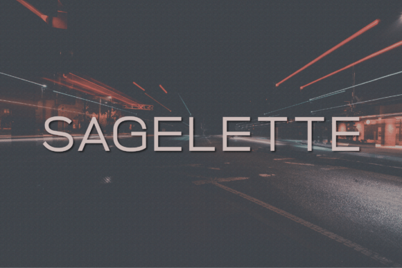 Sagelette: A Refined Sans Serif Typeface for Editorial Design