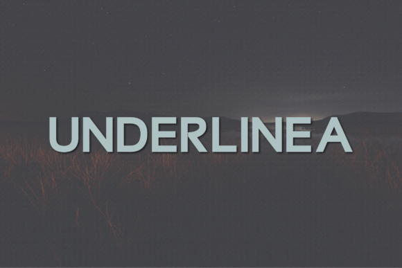 Underlinea: A Bold, Modern Sans Serif for Digital Brand Clarity